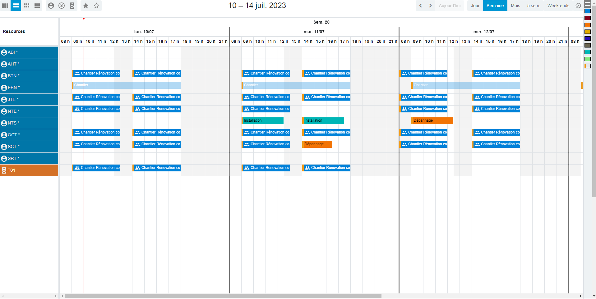 screenshot of myB2O BTP